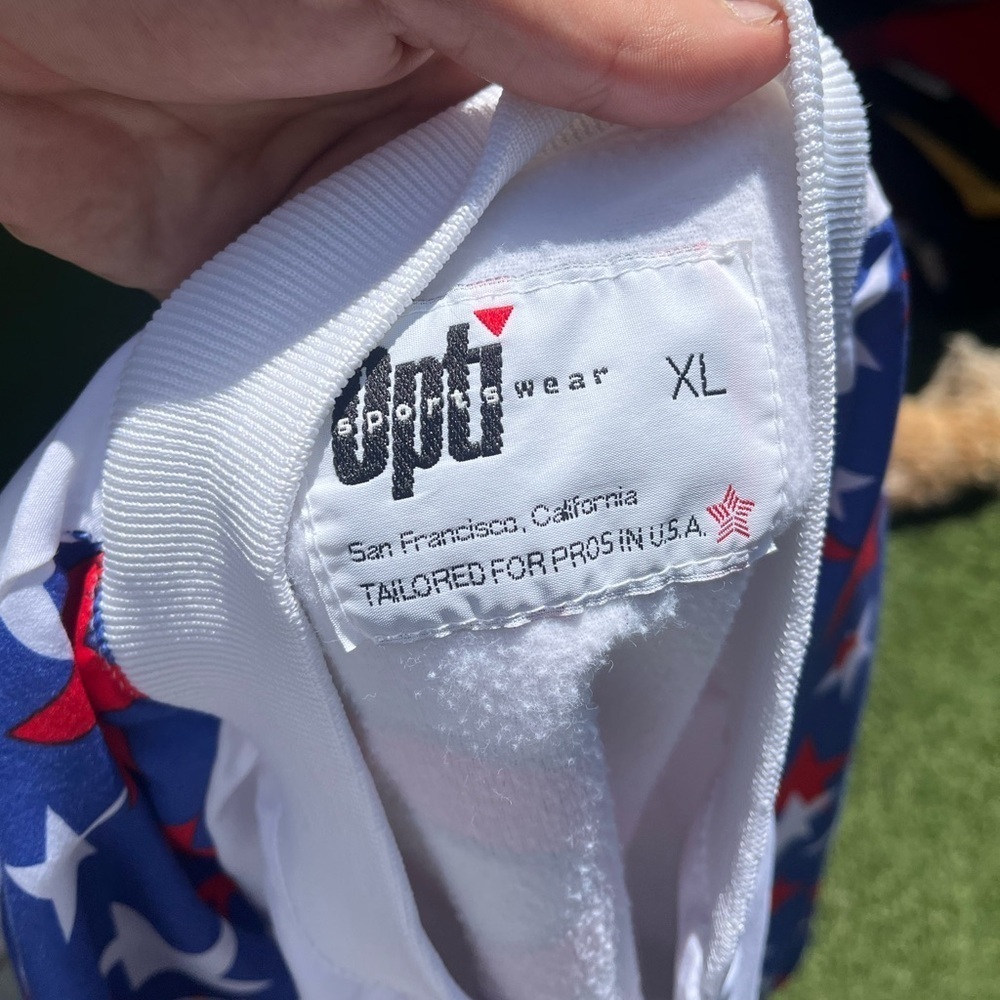 VTG 80’s USA Themed Police Games White Jacket - Picture 7 of 7